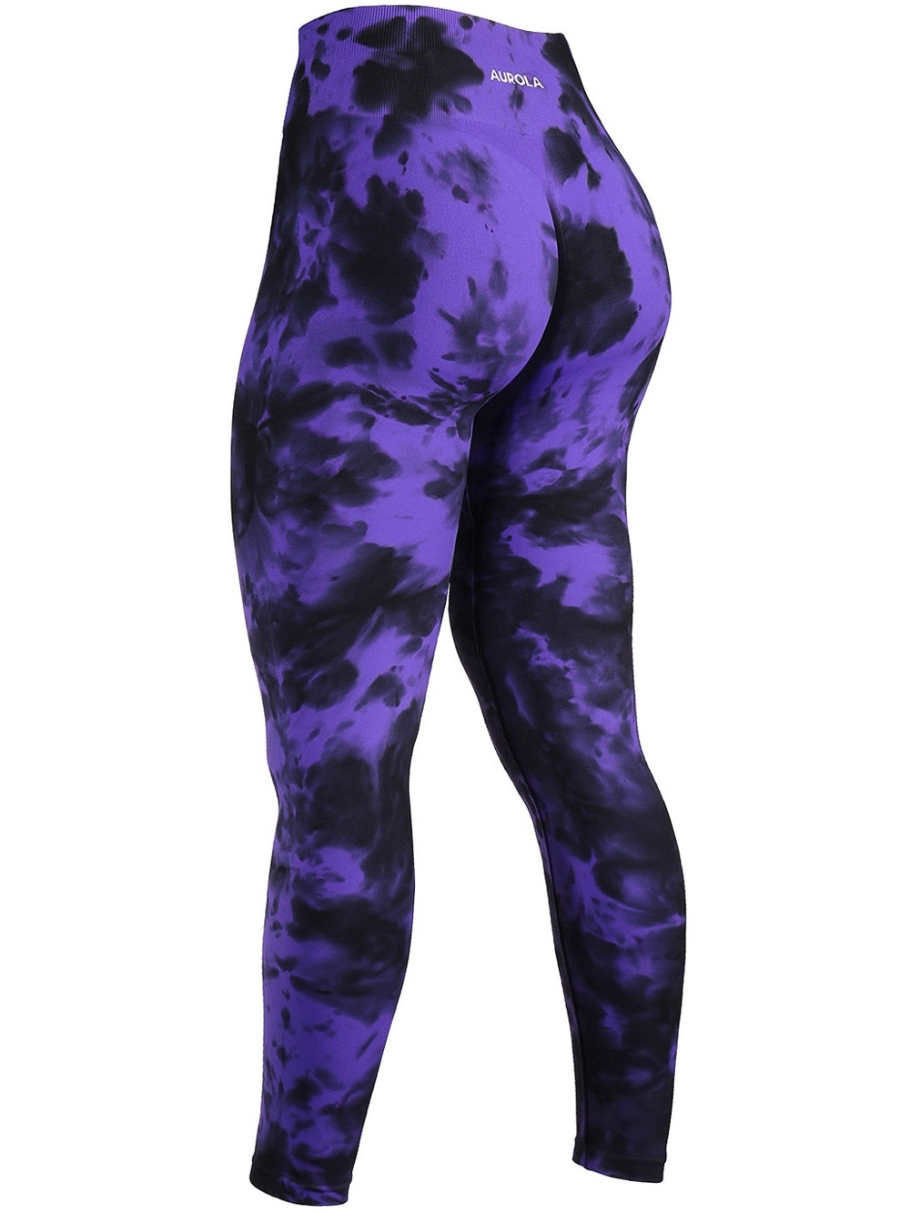 Aurola Dream Purple Tie-Dye High-Waist Leggings